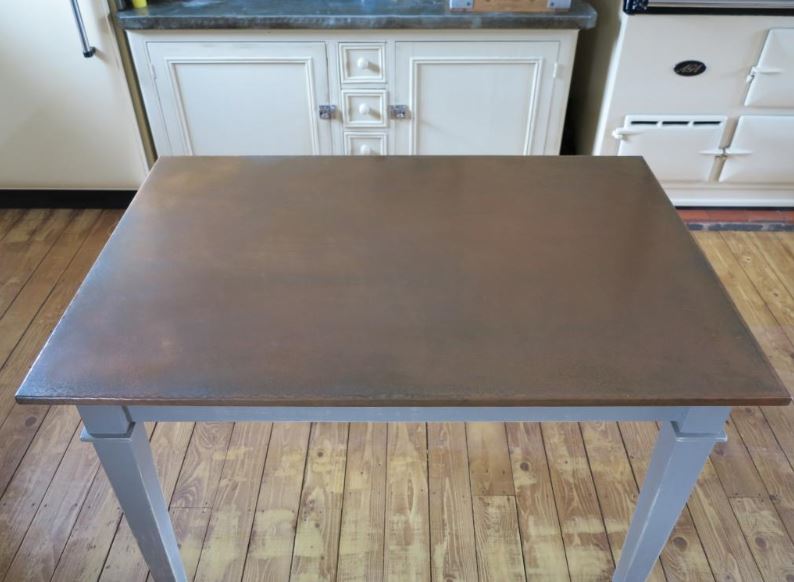 Bespoke Made to Measure Copper Topped Table