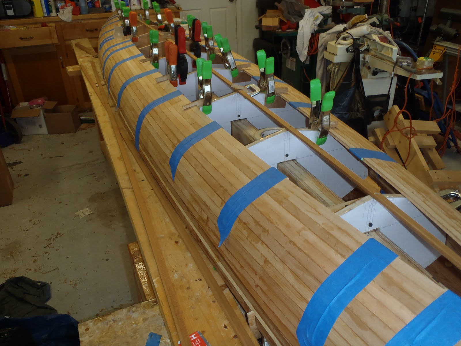 Guillemot "Simple Design" Kayak Build Installing Keel Strips