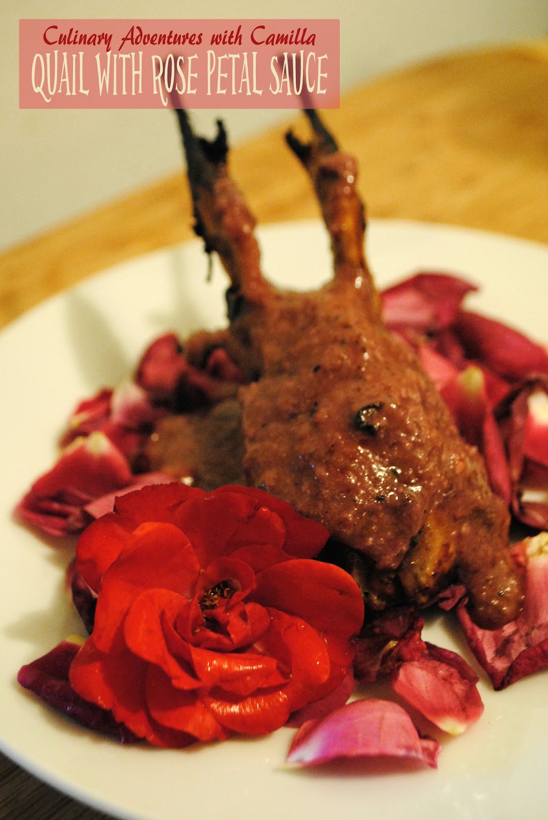 Food'N'Flix PassionIgniting Quail in Rose Petal Sauce