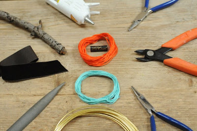 Herramienta de joyería de rama, alambre e hilo envuelto Herramienta de joyería de rama, alambre e hilo envuelto
