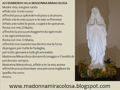 Madonna Miracolosa Chiedi Una Grazia Alla Madonna Miracolosa