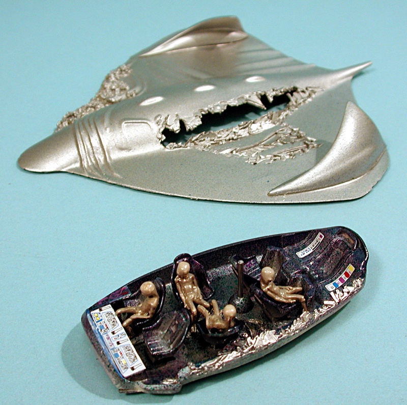 Scale Model News TESTORS 148 SCALE UFO CRASH SCENE, INDEPENDENCE DAY, 1947