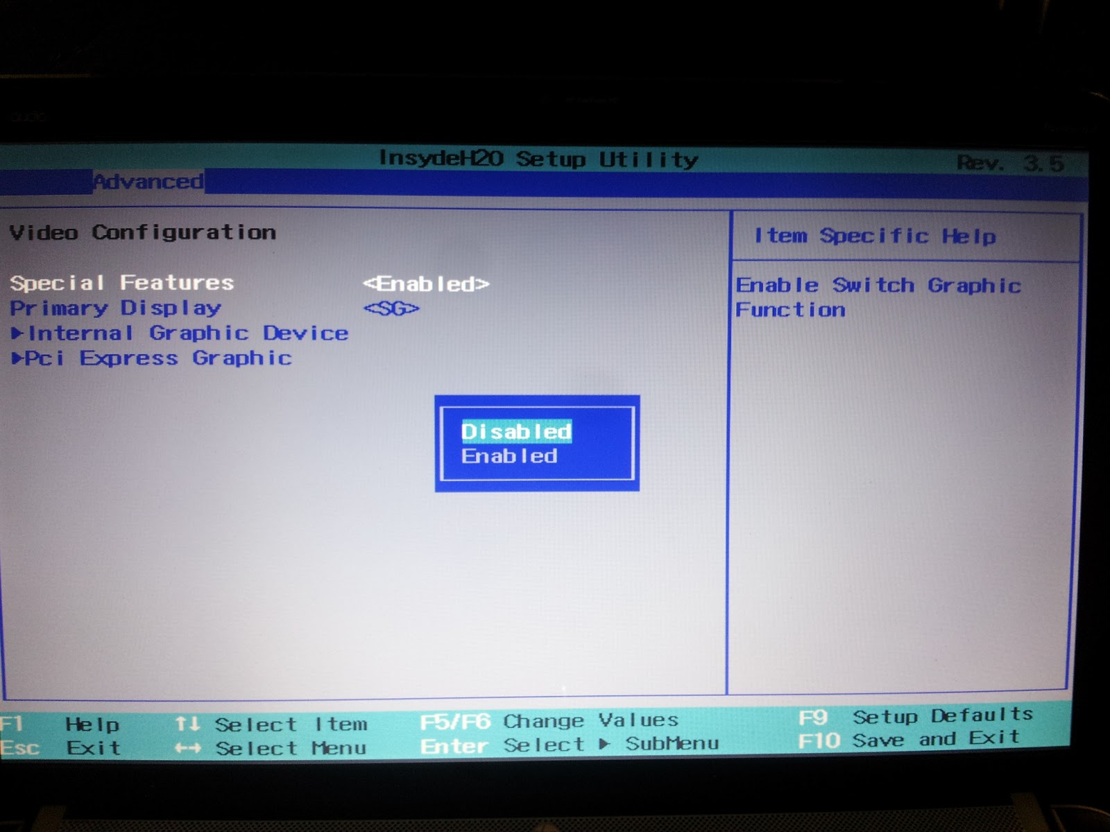 insydeh20 setup utility hp windows 7 boot error