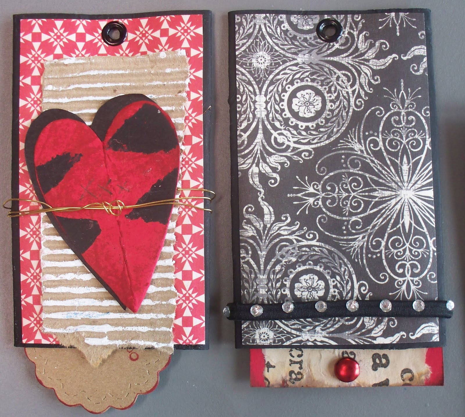 Canadian Scrap Tramp toilet paper roll book with tags