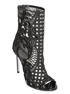 balmain zapatos botines encaje primavera verano 2013 negro