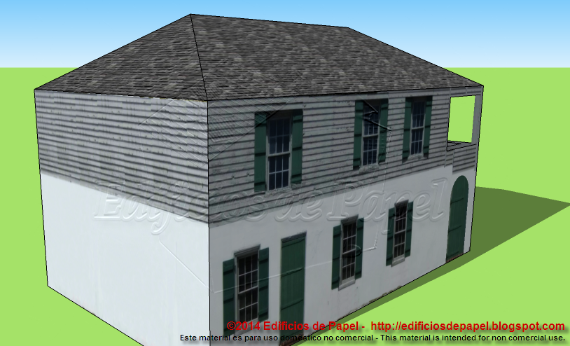 Maquetas de papel de casas coloniales EdP 2014 - Edificios de Papel - Descarga tu maqueta
