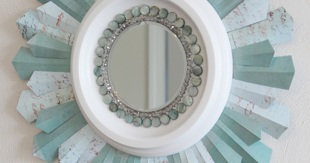 pakky105 DIY Beaded Sunburst Mirror