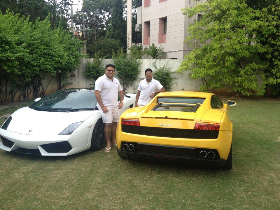 Harris Jayaraj Along With His Lamborghini; And An Another One