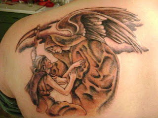 Angel of Death tattoo: compassionate Angel of Death