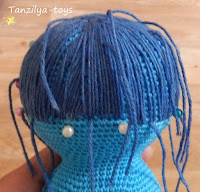 Как связать Печальку крючком Как создать прическу куколке