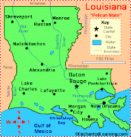 Louisiana map