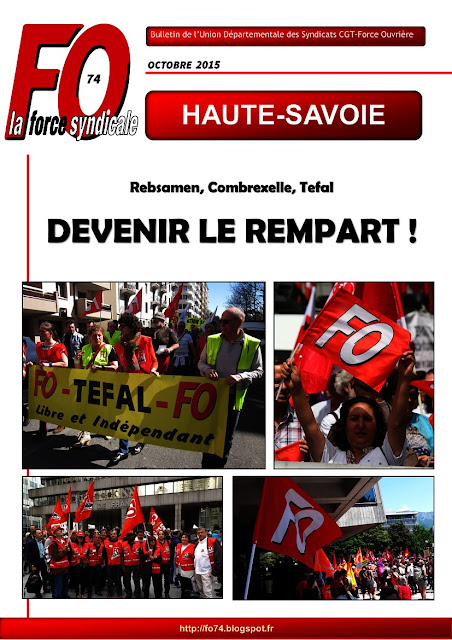 Bulletin de l'UD FO Haute-Savoie / octobre 2015