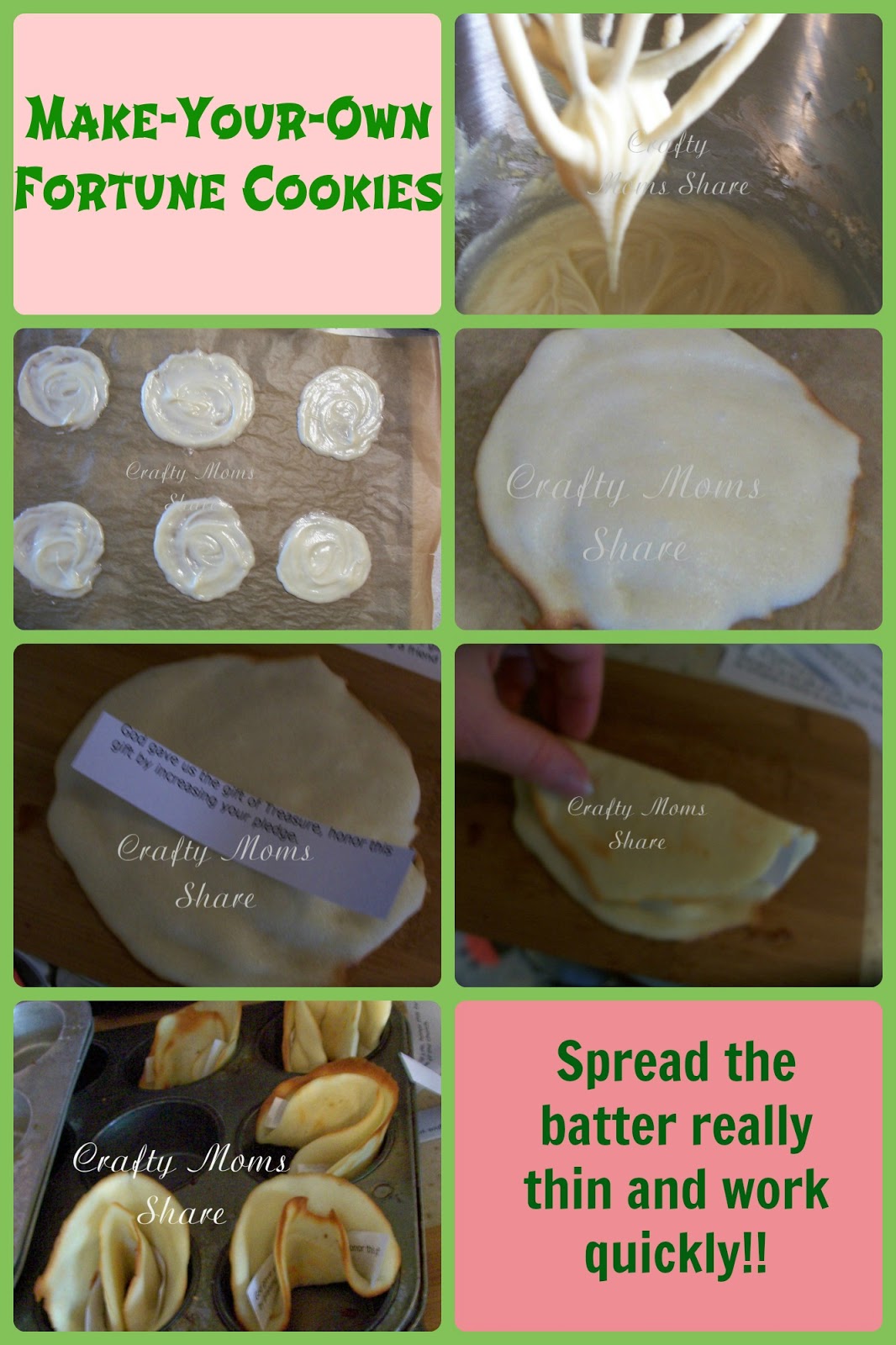 Crafty Moms Share DIY Fortune Cookies