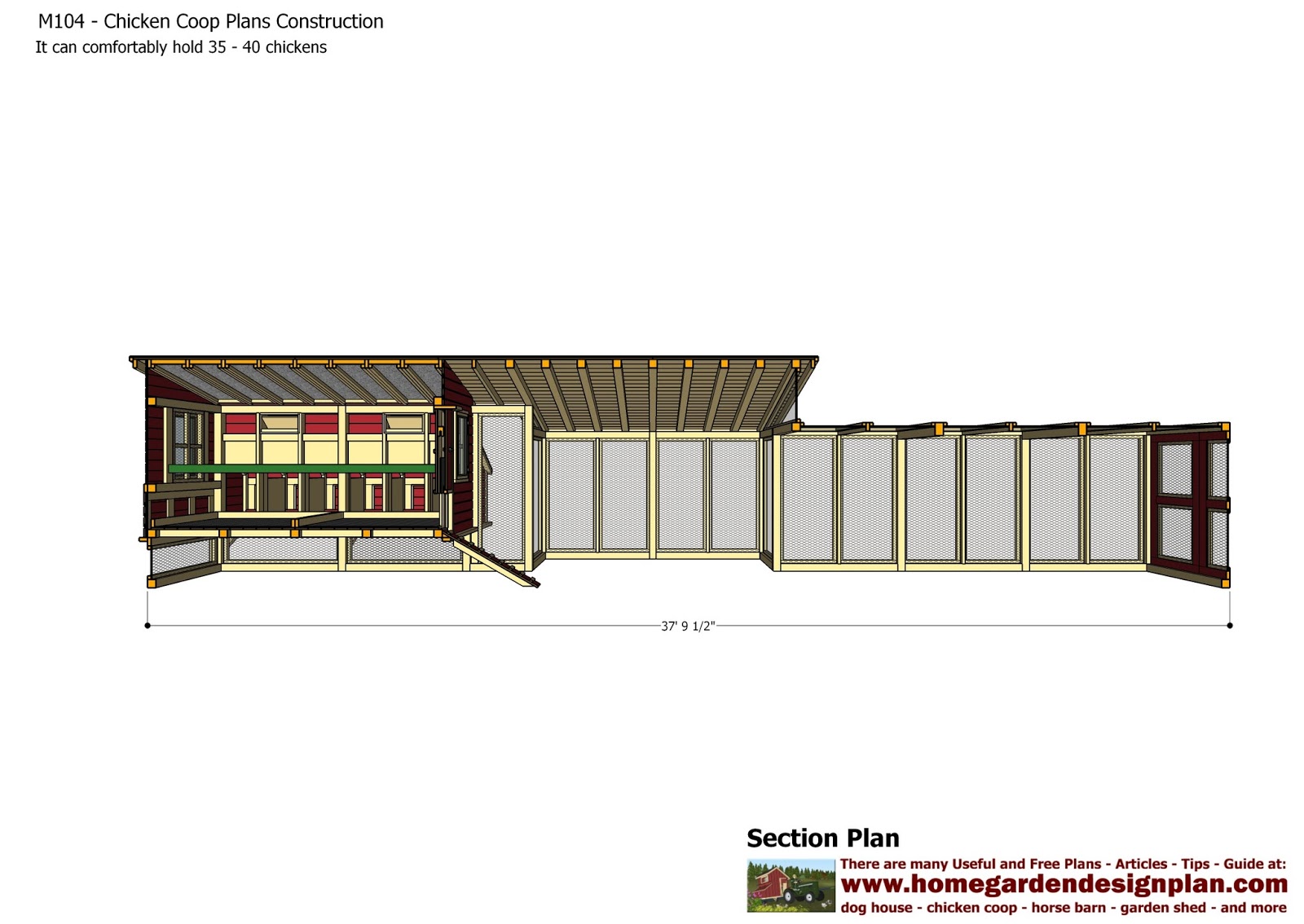 M104 - Chicken Coop Plans Construction - Chicken Coop Design - How To ...