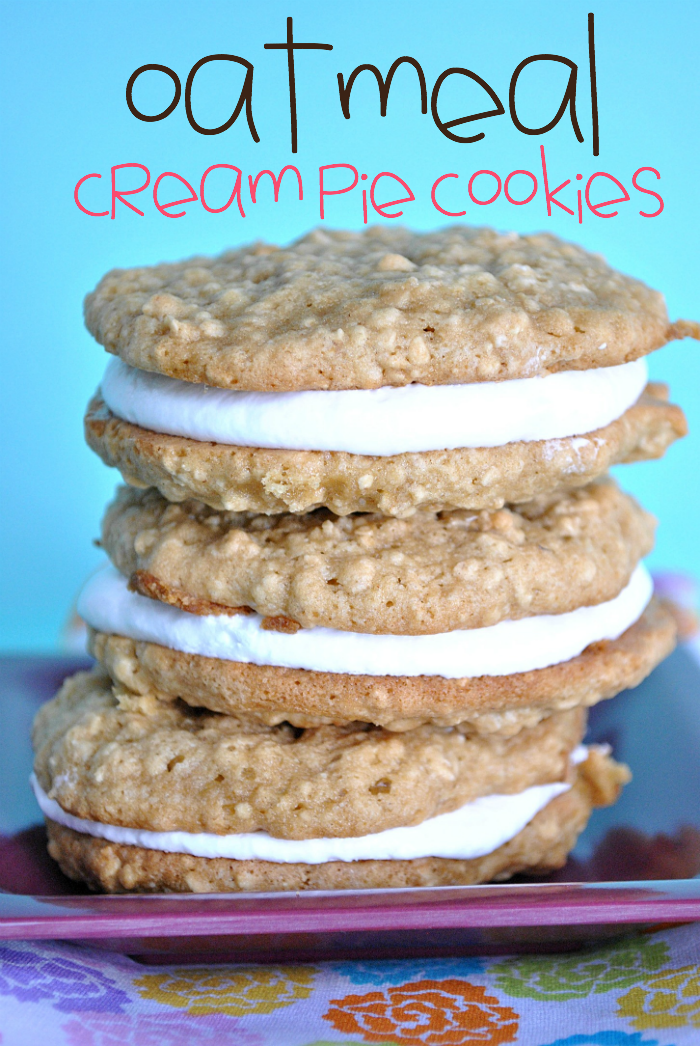 Oatmeal Cream Pie Cookies Something Swanky