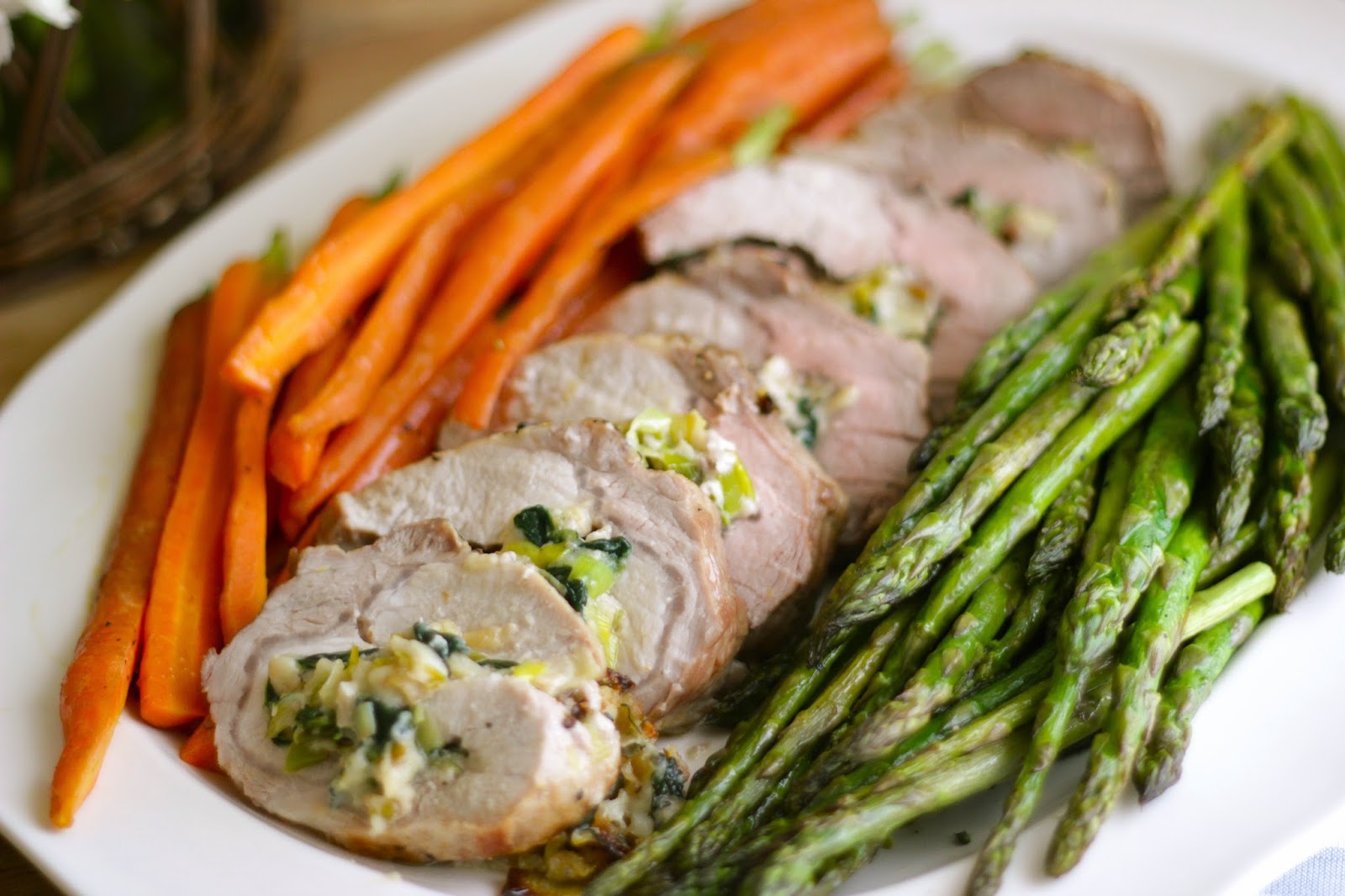 Jenny Steffens Hobick Easter Menu & Table Setting Leek & Spinach