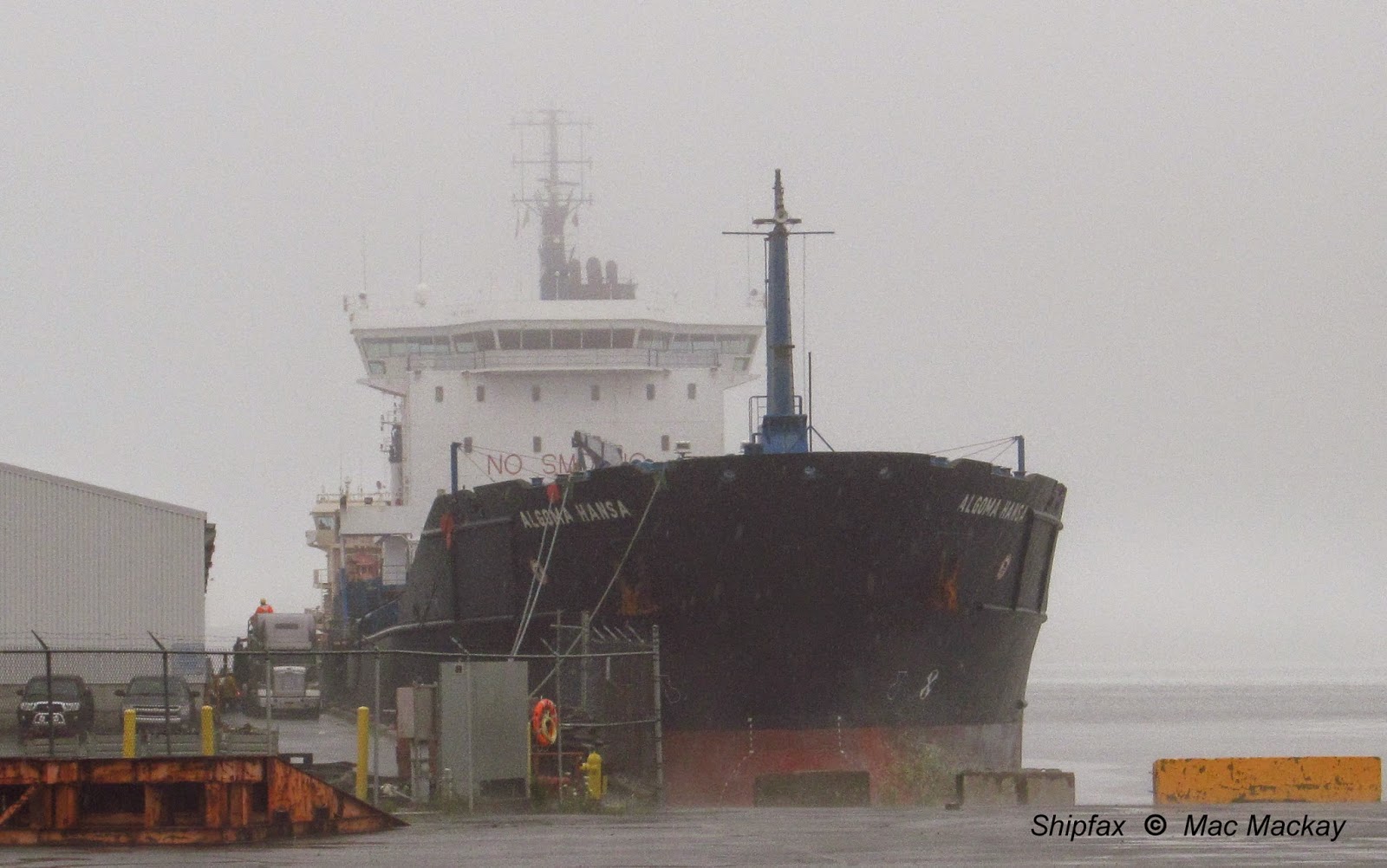 Shipfax Algoma Hansa rare Canadian visit NO MORE