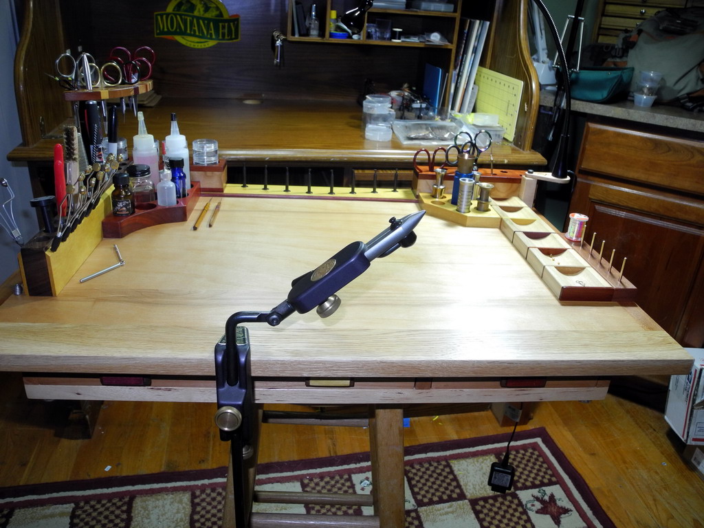 cp's fly fishing and fly tying New tying bench Finest Fly Tying Benches of Colorado