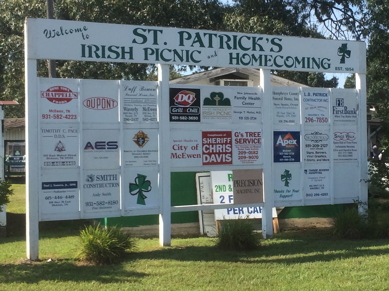 The Barbecue Fiend St. Patrick's Irish Picnic 2015 (McEwen, TN)