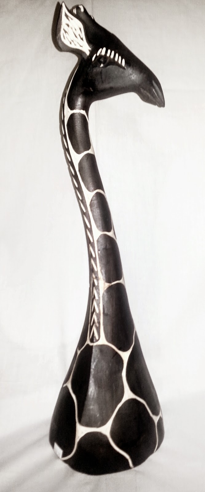 A Taste Of Africa Giraffe Carved Painted Wood Animal Sculptures