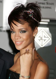 Rihanna Hairstyles and Tattoo Photo gallery