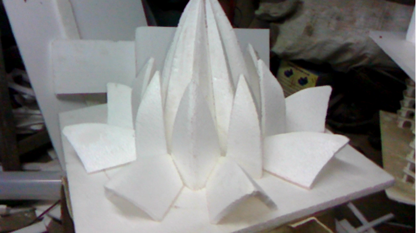 Hand Made Model of Delhi Lotus Temple image, picture, photos