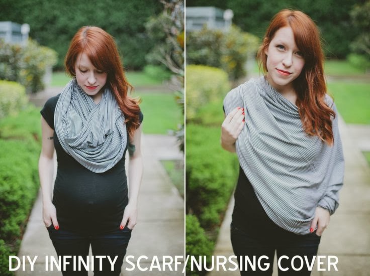 Diary of a Fit Mommy DIY Infinity Breastfeeding Scarf