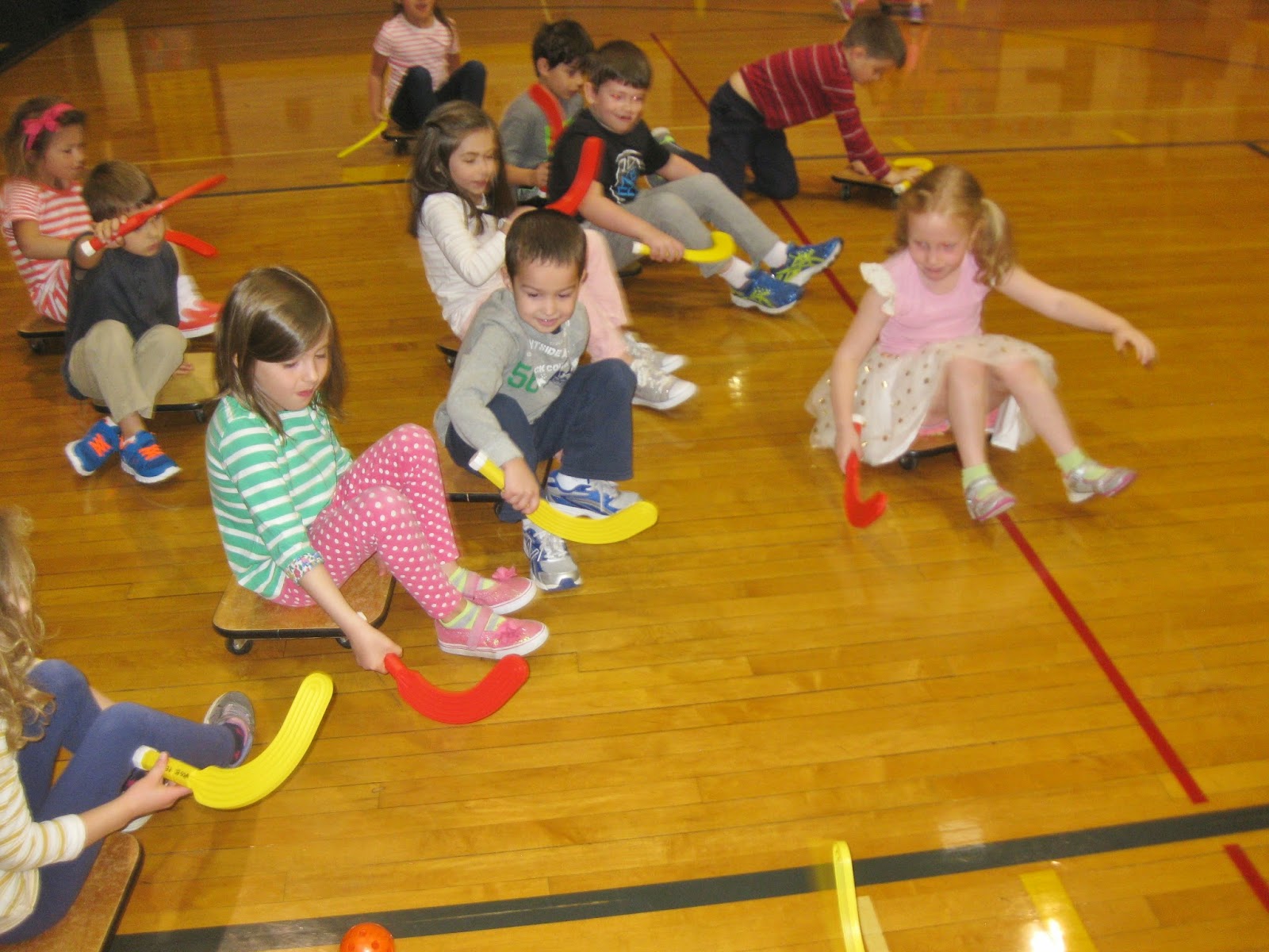 Early Childhood Physical Education Scooter Hockey