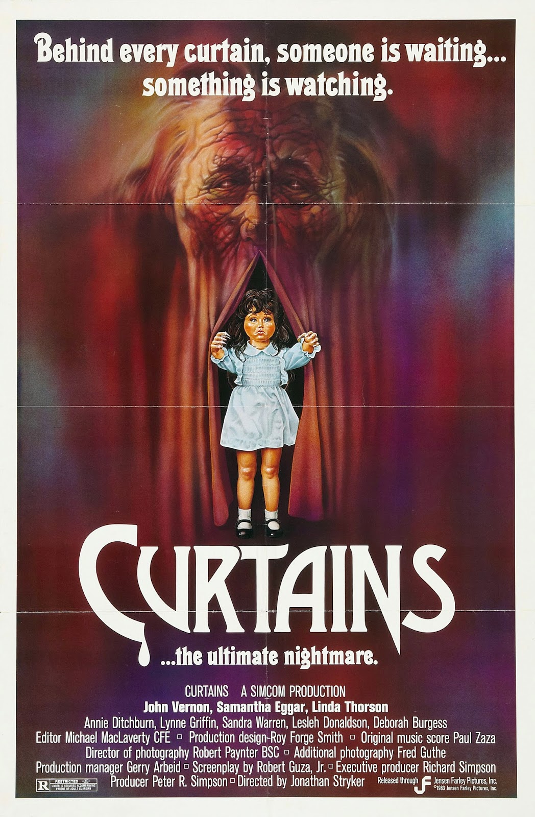 Curtains (1983) poster Creepiest horror movies, Horror