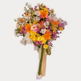 Funeral Spray with ribbon flower delivery in Algeria Funeral Spray with ribbon flower delivery in Algeria