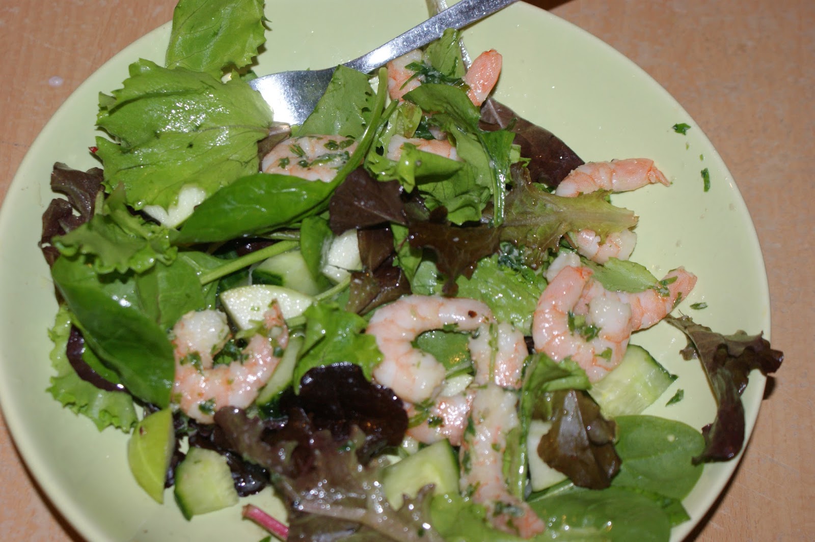 spicy prawns salad 