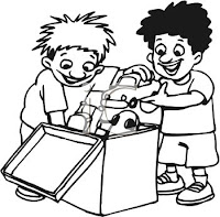 babies sharing caroon, black and white clipart babies sharing, kids sharing clipart, cartoon kids sharing