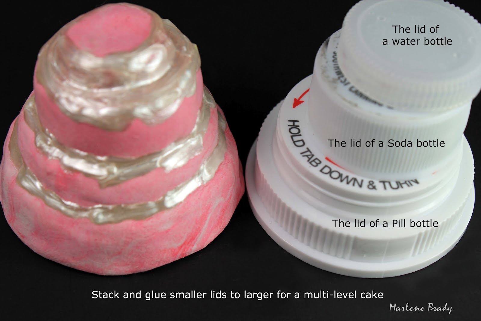 Marlene Brady Bottle Cap Cakes