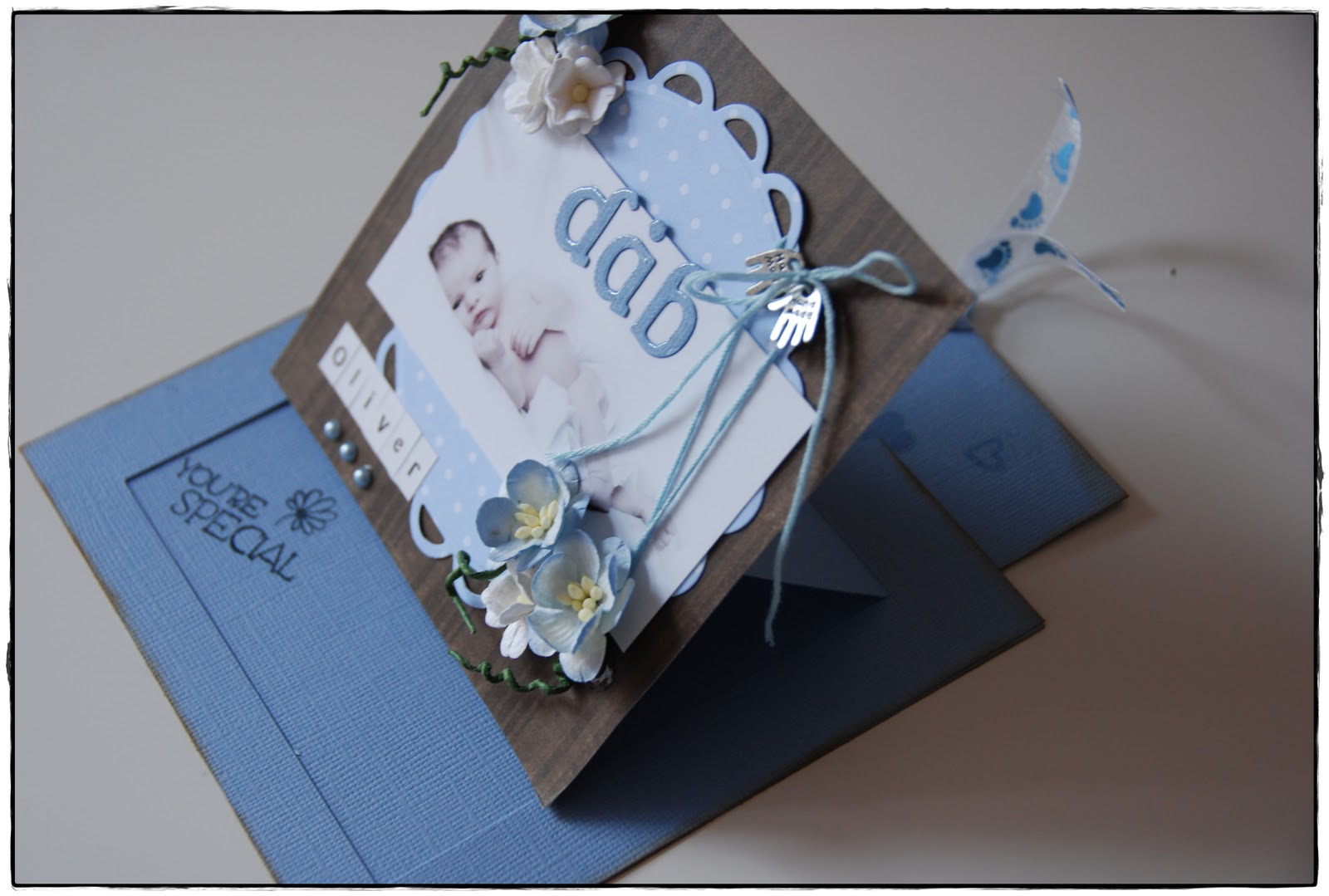 Mettes scrapbooking: dåbskort