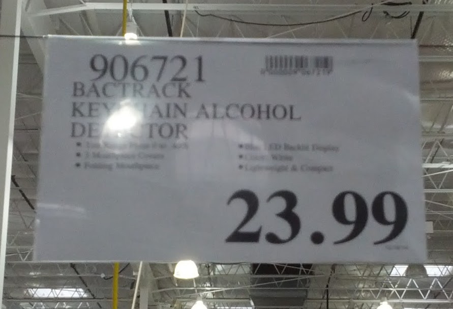 BACtrack Keychain Alcohol Detector Breathalyzer Costco Weekender