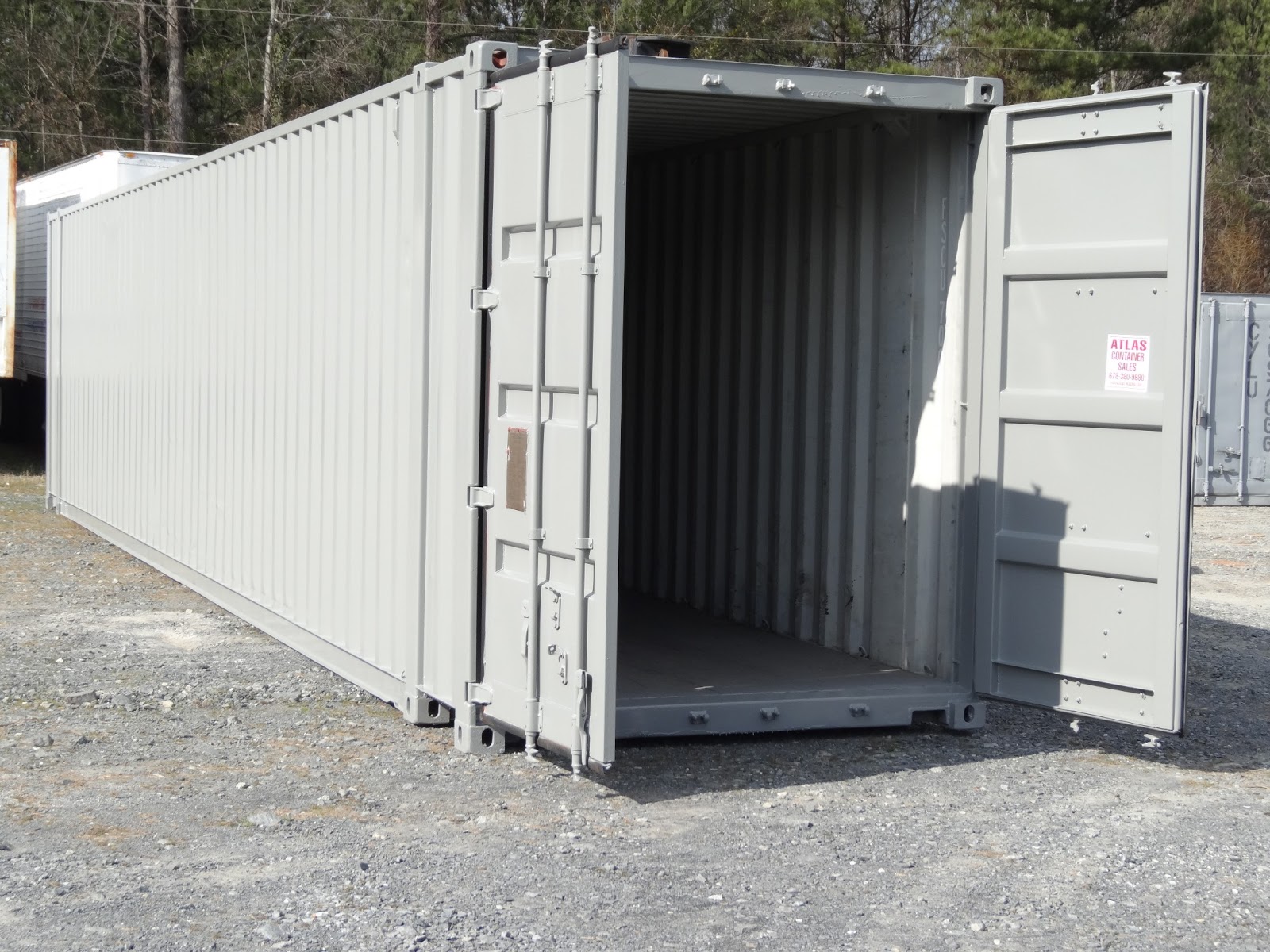 Atlanta Used Shipping Containers and Semi Trailers Painting a Used