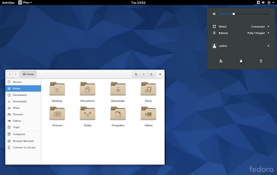 Fedora 22 workstation screenshots