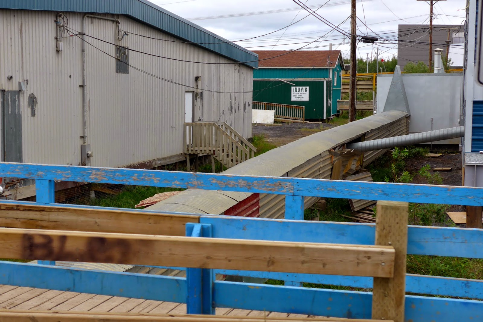 Utilidors where sewer and water goes.