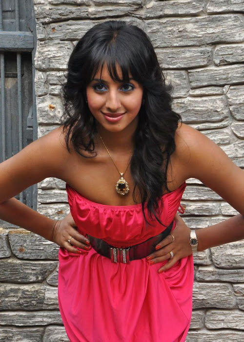 sanjana in pink dress actress pics