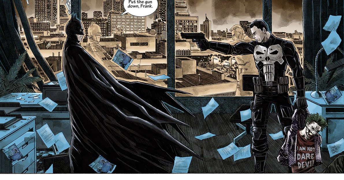 PC POST #237: Punisher vs Batman by Dana Obera.