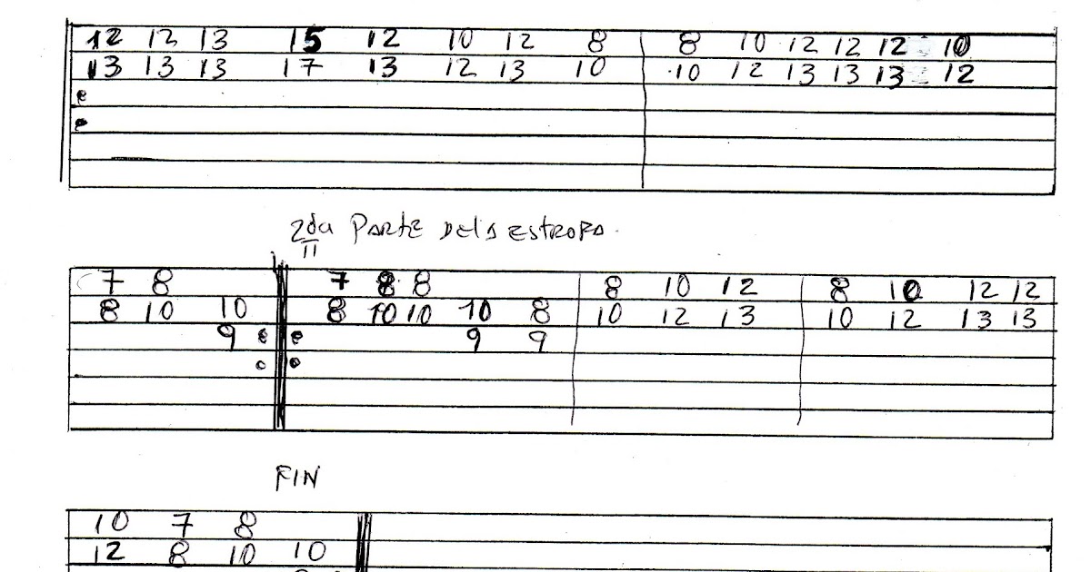 GUITARRA CLASICA Y AYACUCHANA TABLATURA DEL HUAYNO PERUANO OJOS AZULES 1