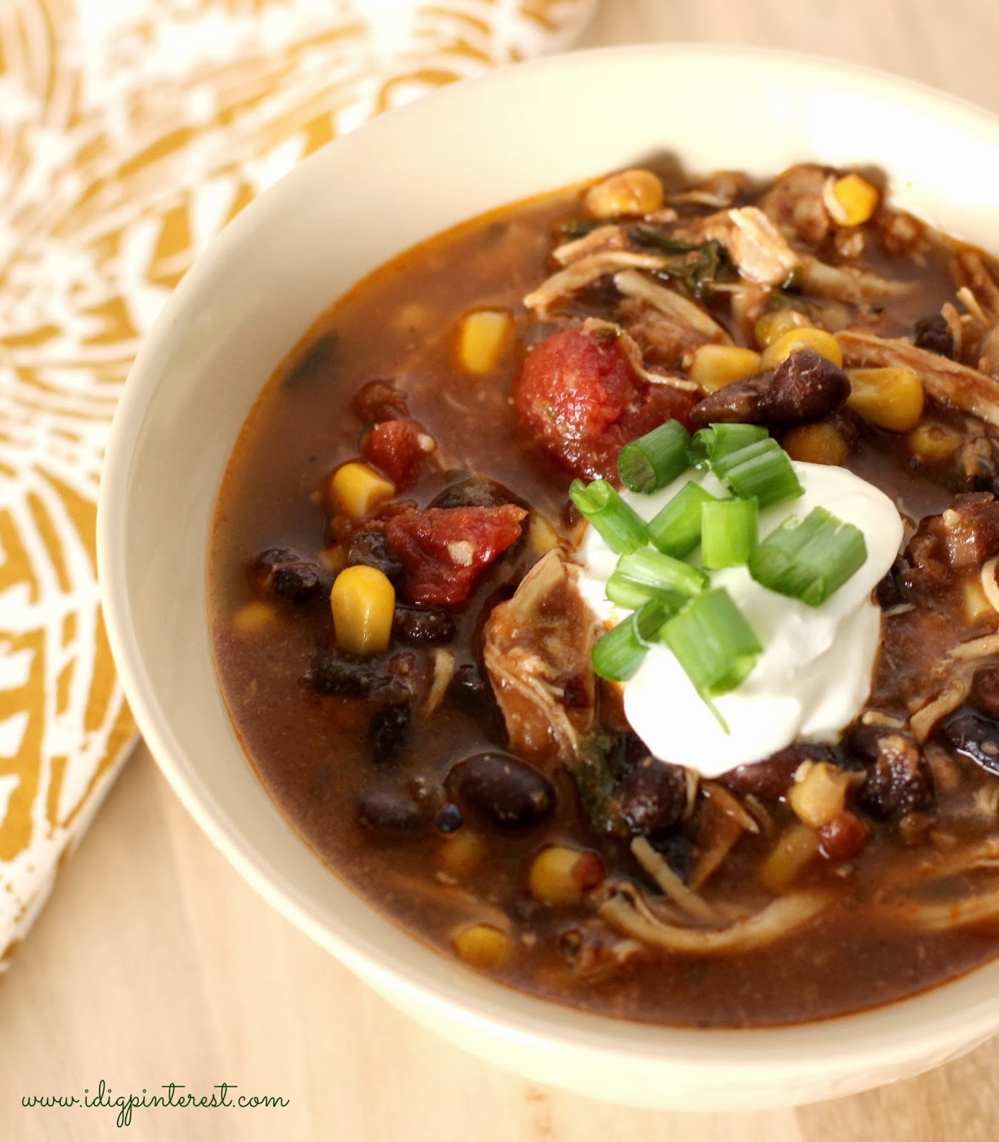 Skinny Crock Pot Chicken Enchilada Soup I Dig Pinterest