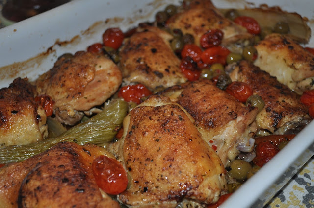 weeknight meals, meals, quick, easy, chicken, recipes, saute, seared, cherry tomatoes, olives, dishes, cooking, budget