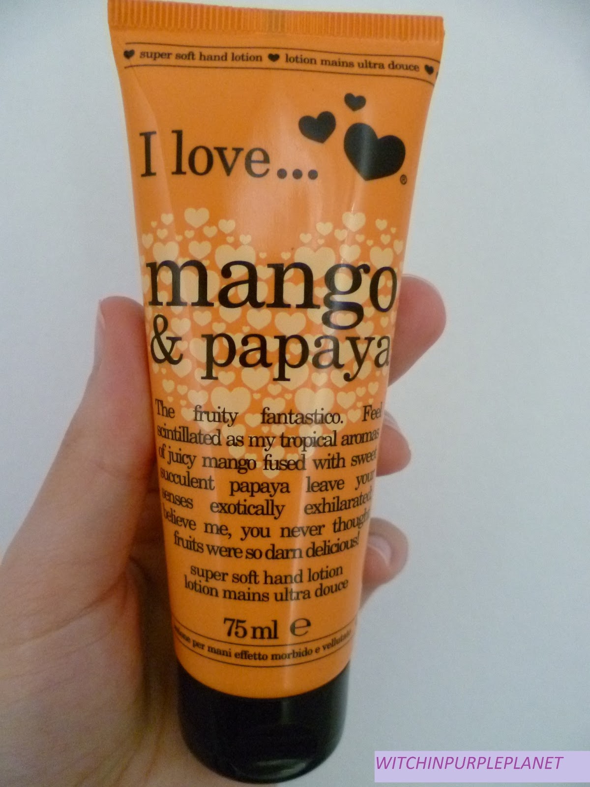I LOVE MANGO AND PAPAYA HAND LOTION