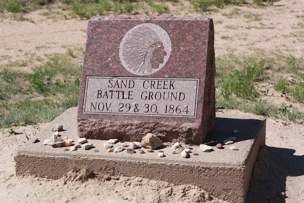 History Map USA 1864 Sand Creek massacre