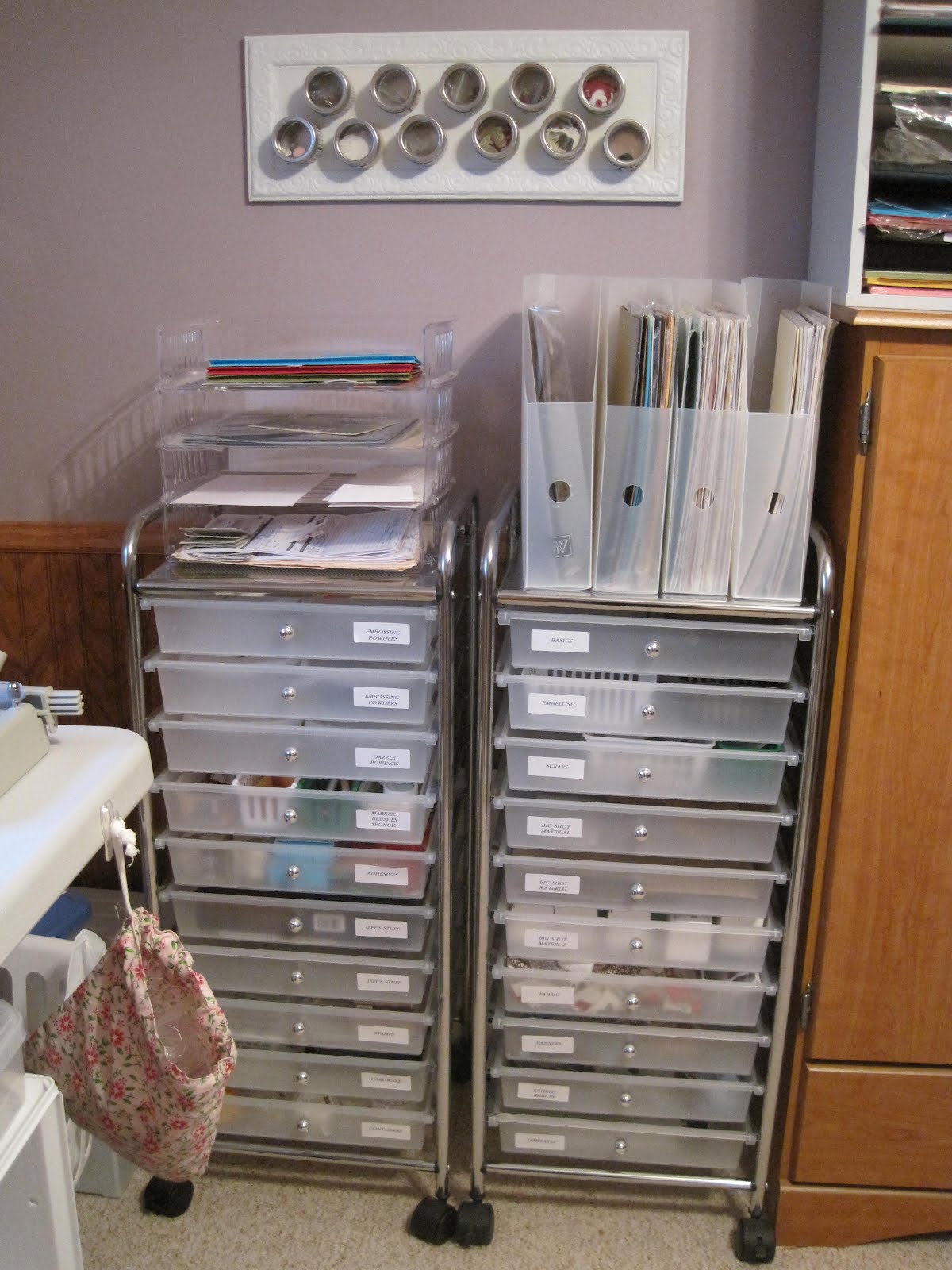 Organizing with Rolling Carts Simple Affordable Crafting