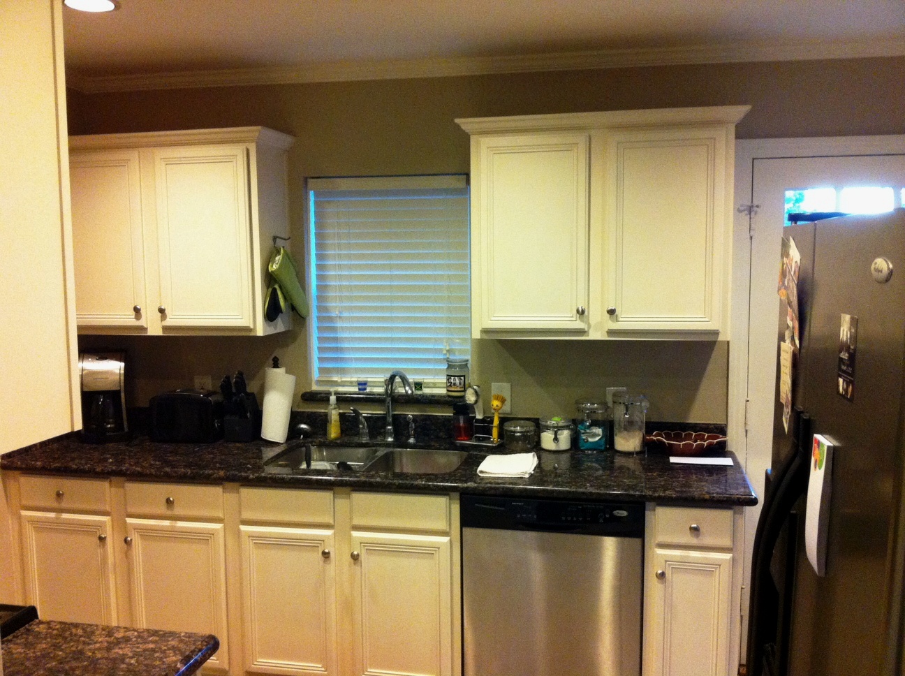 Kitchen cabinets ri Kitchen part one. I love the cottage cabinets and black granite