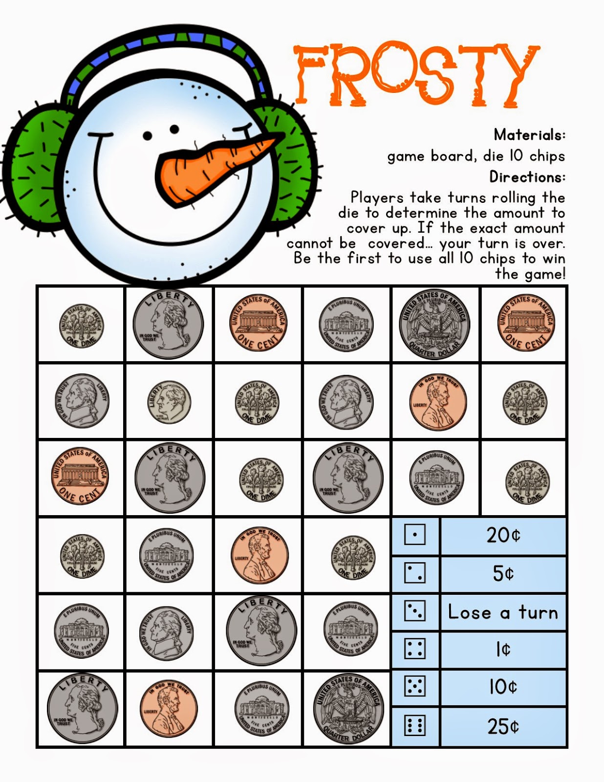 Lory's 2nd Grade Skills Money games