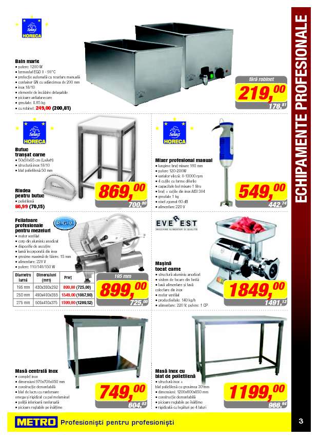 Catalog Oferte Si Promotii Oferta Metro Suceava Echipamente