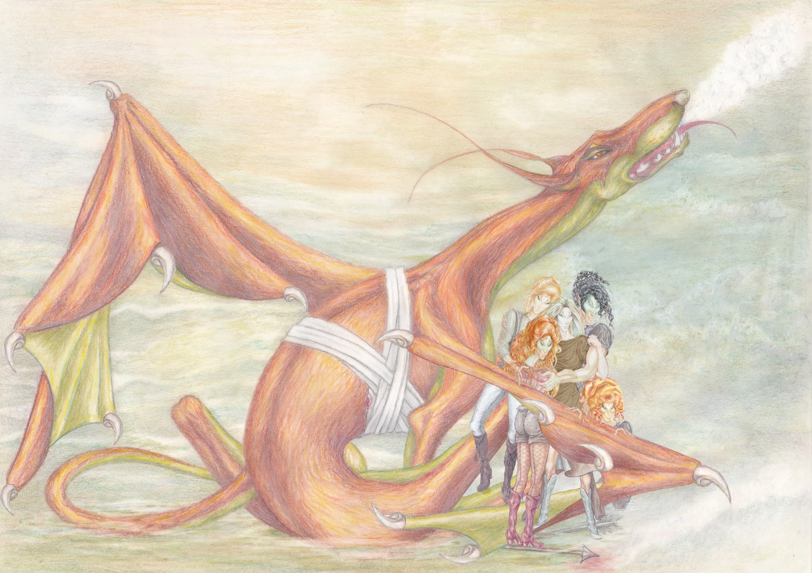 Smaug Tolkien Painting